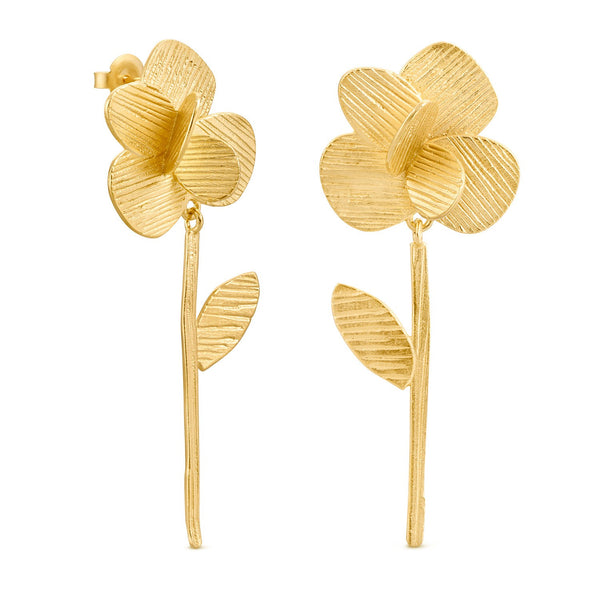 Pampalonia Gold Earrings Long