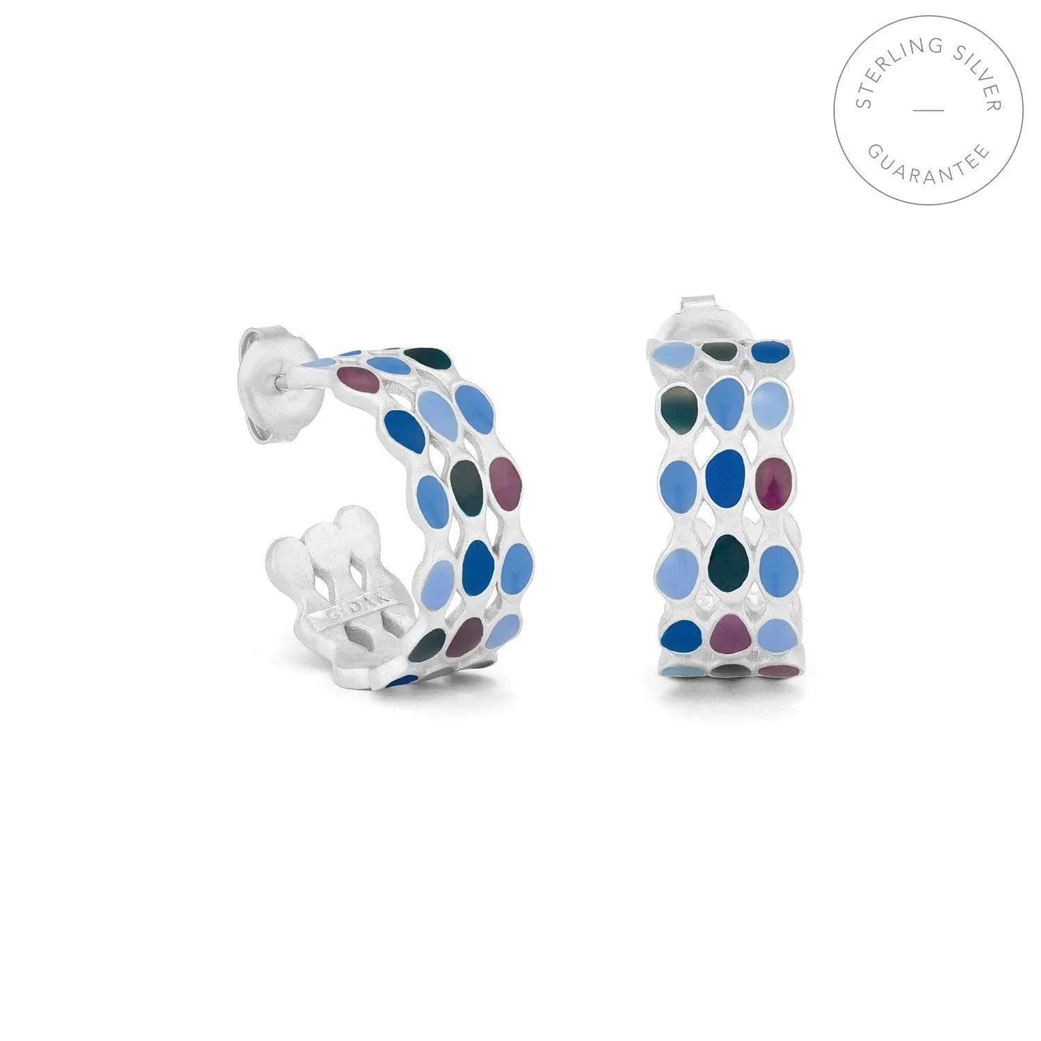 Aube Silver Hoop Earrings Dyrberg/Kern NZ