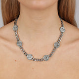 Judy Shiny Silver Necklace