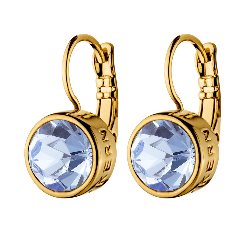 Louise Gold Earrings - Light Sapphire