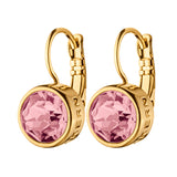 Louise Gold Earrings - Vintage Rose