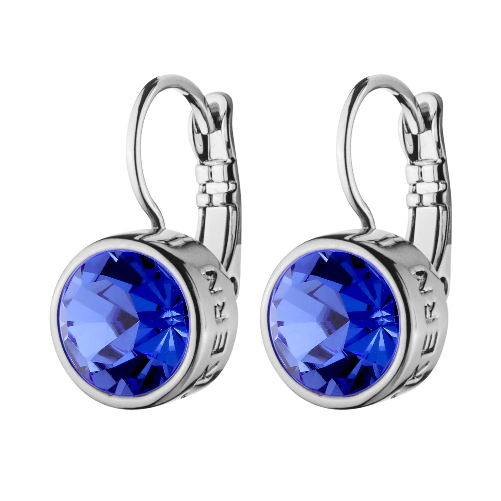 Louise Shiny Silver Earrings - Sapphire Dyrberg/Kern NZ