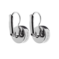 Louise Shiny Silver Earrings - Sand