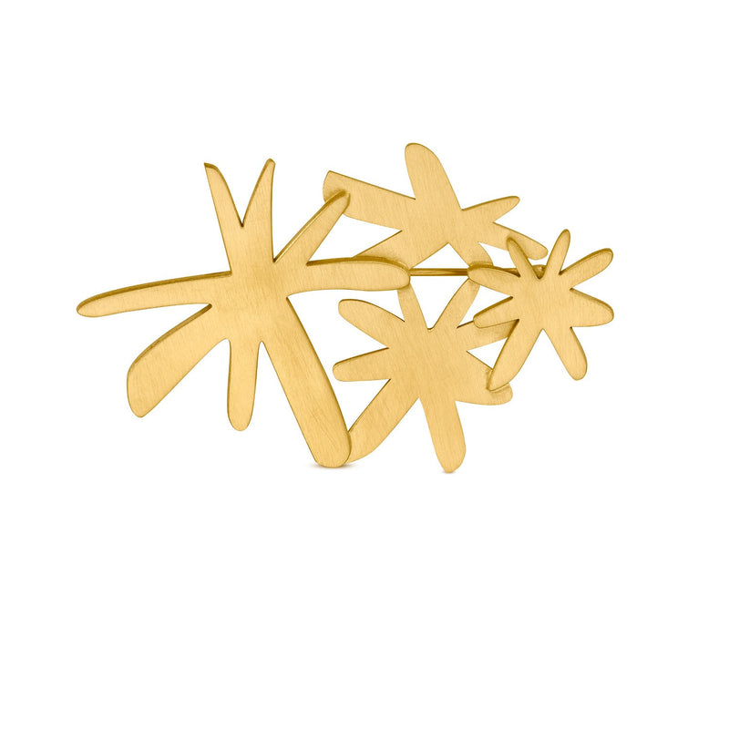 Miro Gold Brooch Stars