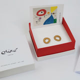 Miro Gold Earrings Circle