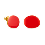 Miro Gold Earrings Red