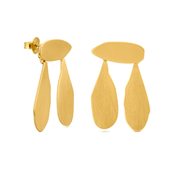 Miro Dangling Gold Earrings