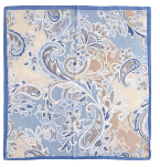 Madison Scarf, Blue/ Sand