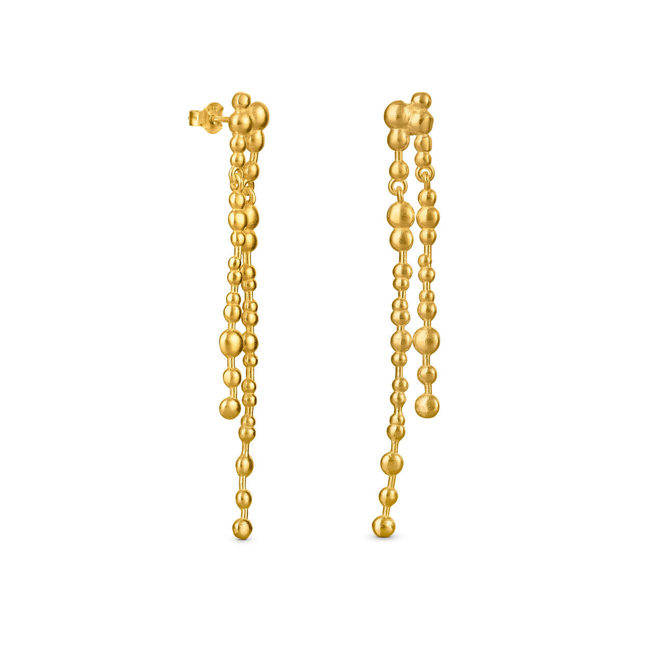 Gold Earrings Long Double Drop | Dyrberg/Kern NZ