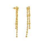 Malvasia Gold Earrings Long Double Drop