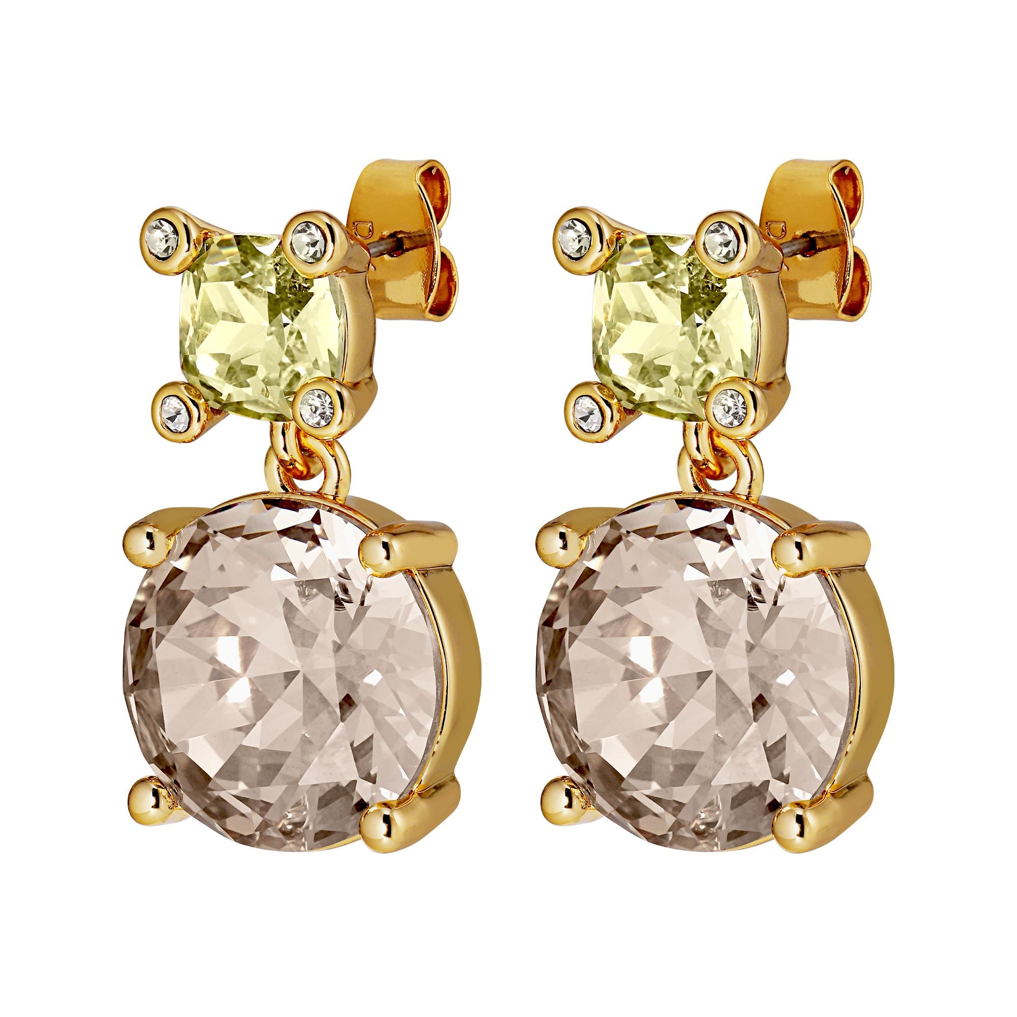 Nicola Gold Earrings - Golden / Yellow