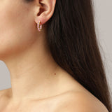 Raquel Gold Earrings - Light Rose