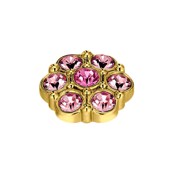Salma Gold Interchangeable Ring Topper - Rose