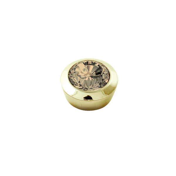 Strength Gold Interchangeable Ring Topper - Golden