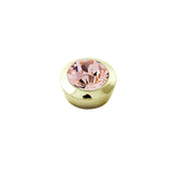 Strength Gold Interchangeable Ring Topper - Gold Rose