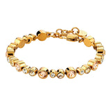 Teresia Gold Tennis Bracelet - Peach