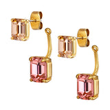 Teti Gold Earrings - Light Rose / Peach