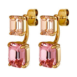 Teti Gold Earrings - Light Rose / Peach