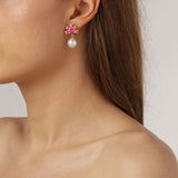 Veronica Gold Earrings - Rose