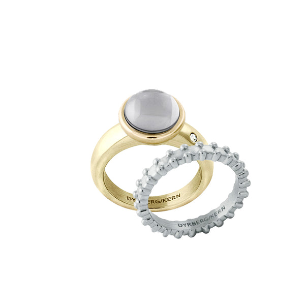 Sence Shiny Silver Interchangeable Ring Topper - White Pearl
