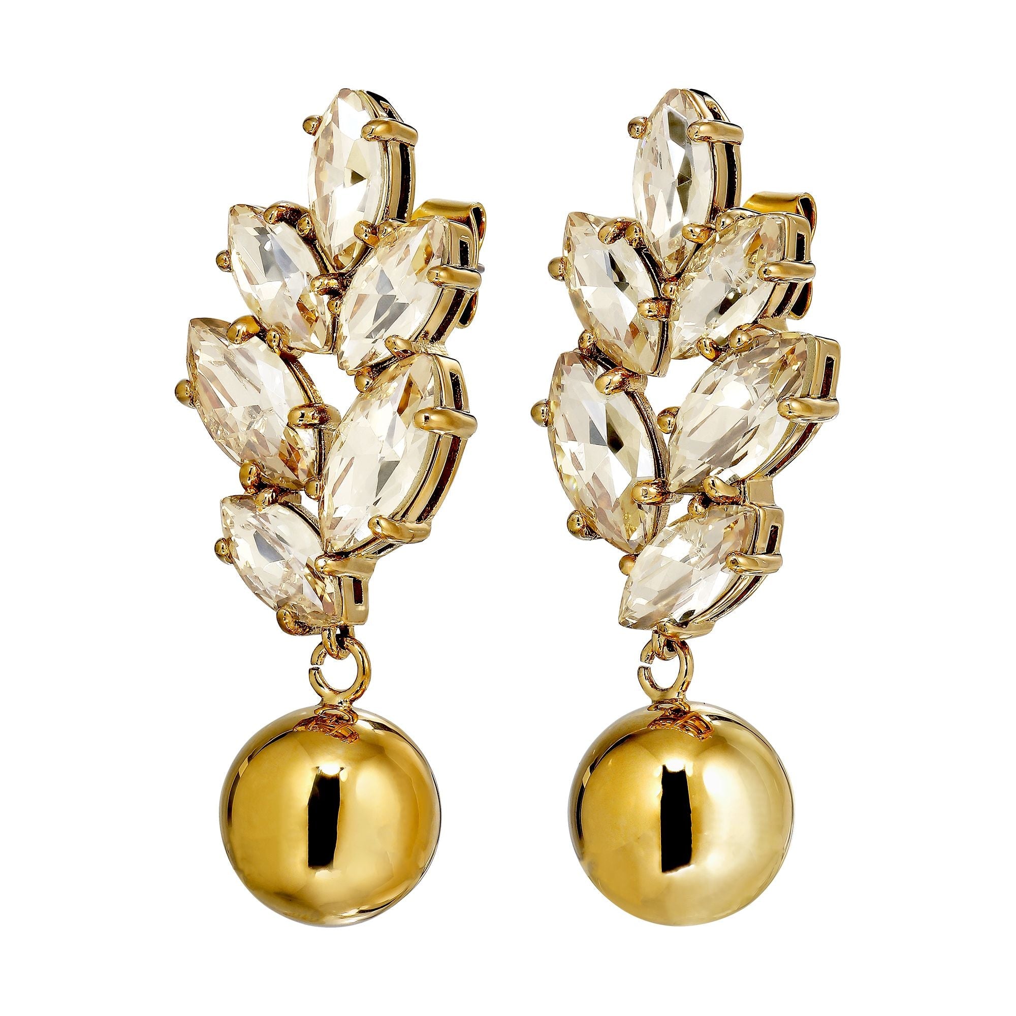 Balete Gold Earrings Golden - Dyrberg/Kern NZ