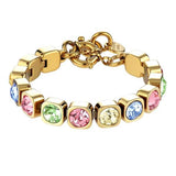 Conian Gold Tennis Bracelet - Pastel Multi