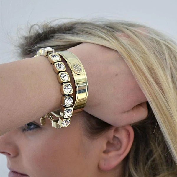 Conian Gold Tennis Bracelet - Pastel Multi