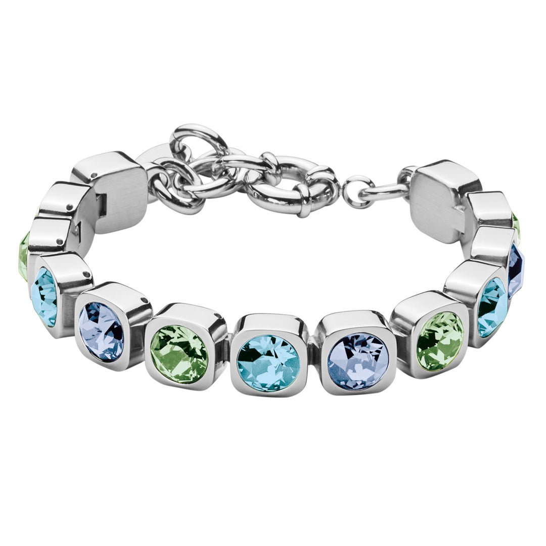 Conian Shiny Silver Bracelet - Water - Dyrberg/Kern NZ
