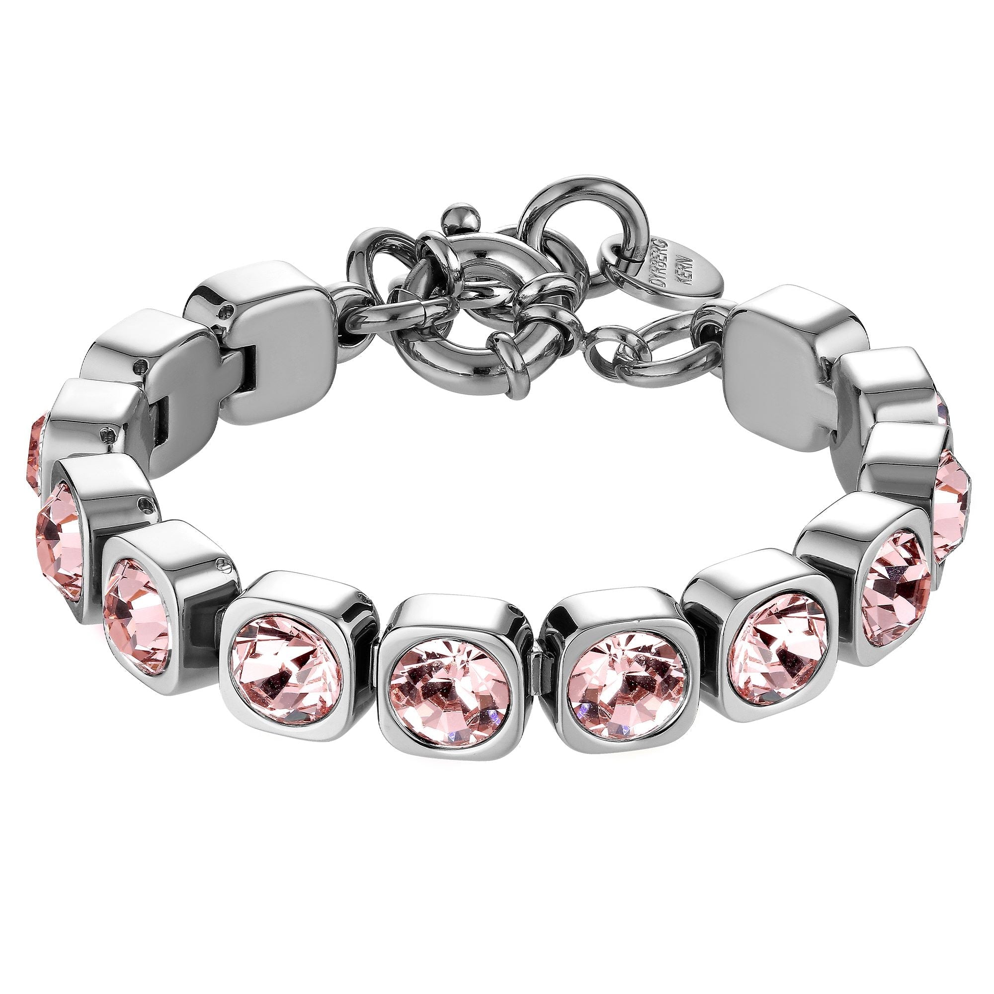 Conian Shiny Silver Tennis Bracelet - Vintage Rose - Dyrberg/Kern NZ