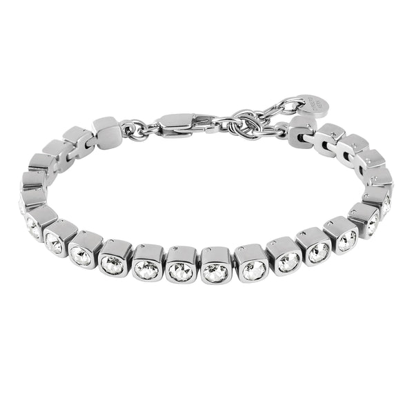 Cory Shiny Silver Tennis Bracelet