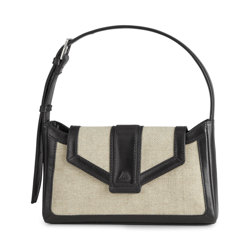 Daphne Bag, Canvas Mix, Black+Offwhite - Dyrberg/Kern NZ