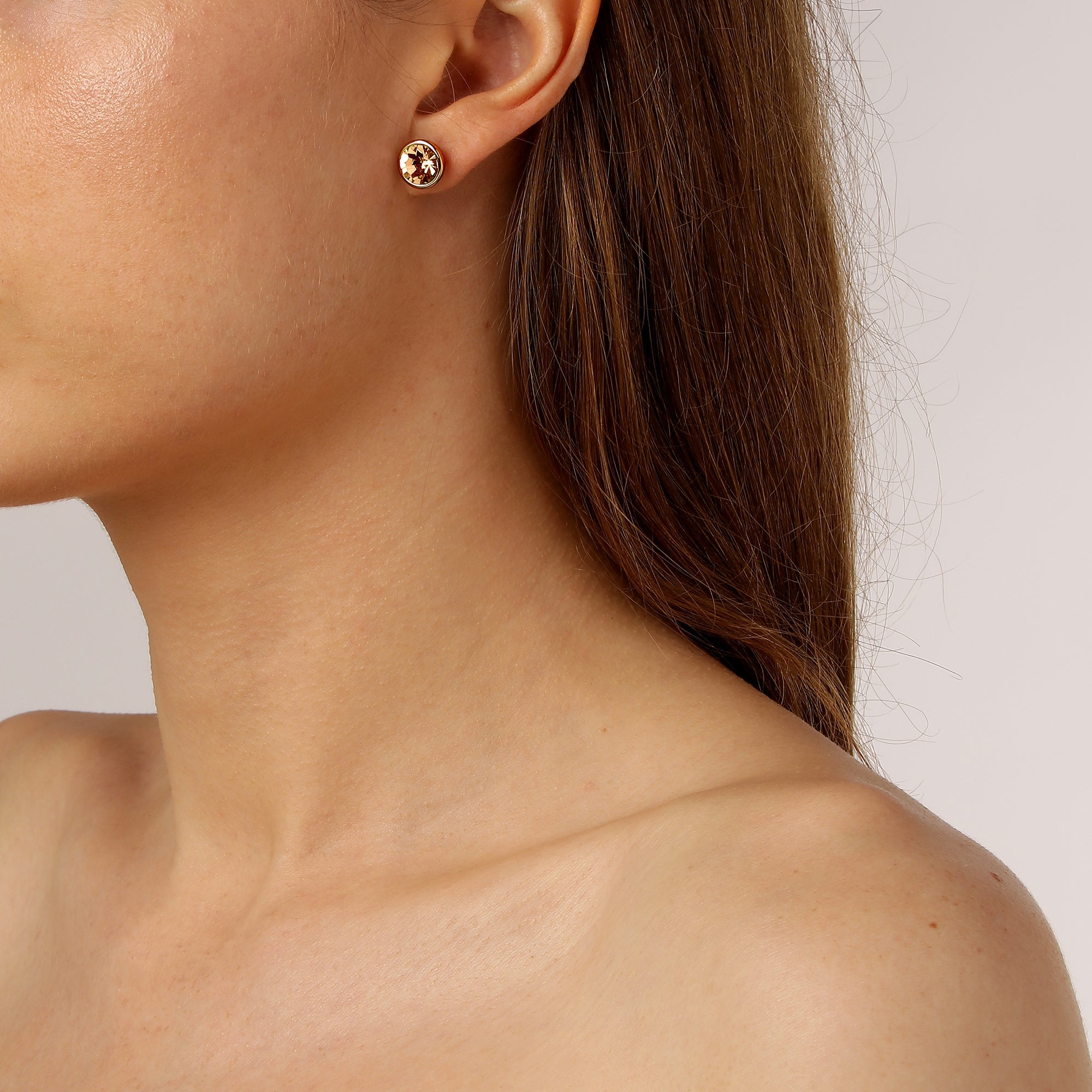 Dia Gold Earrings - Light Rose - Dyrberg/Kern NZ
