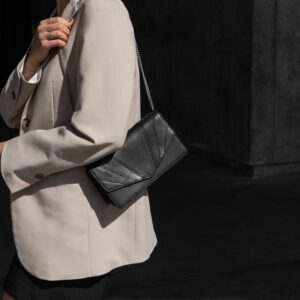 Esme Clutch, Antique, Black - Dyrberg/Kern NZ