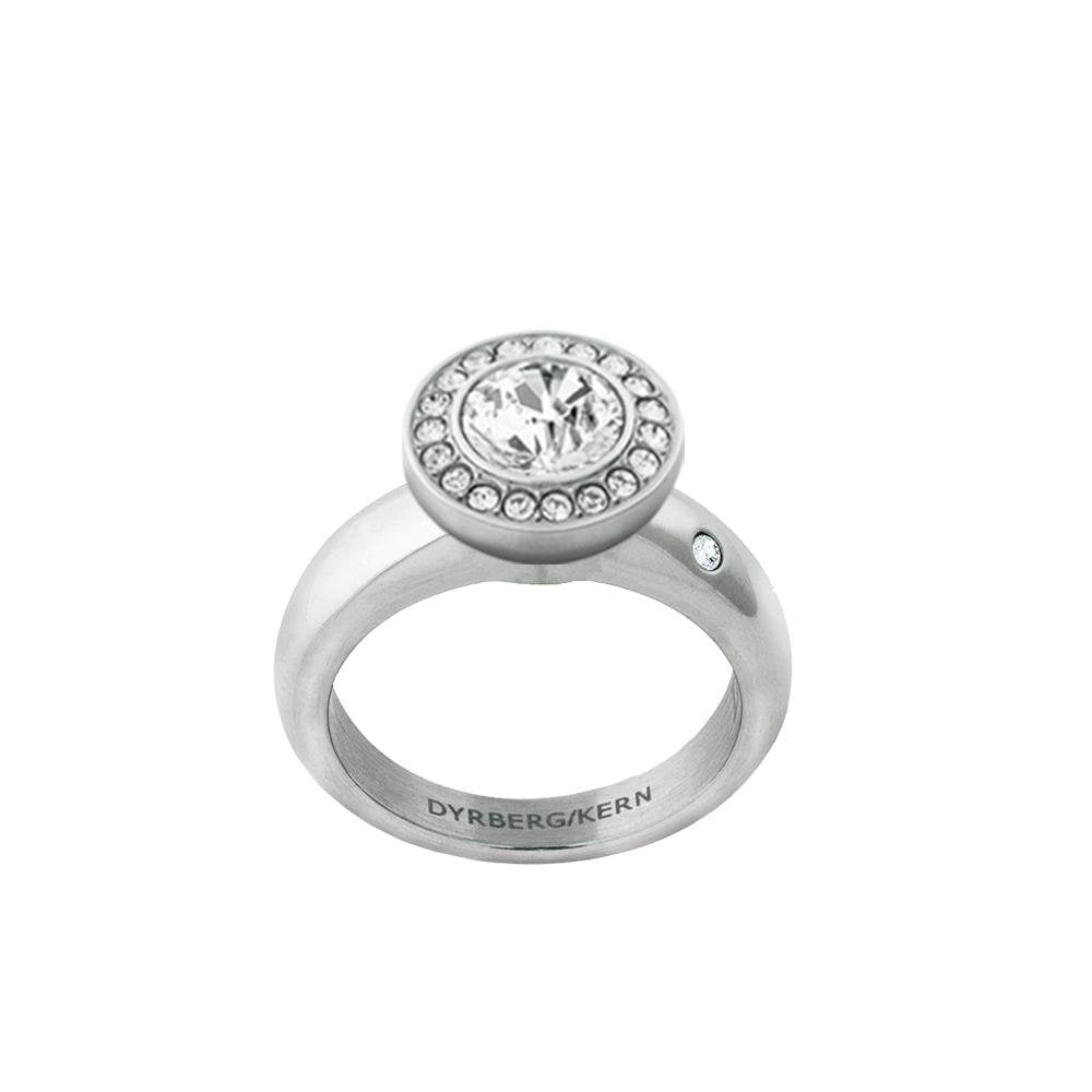 Grace Shiny Silver Interchangeable Ring Topper - Light Blue