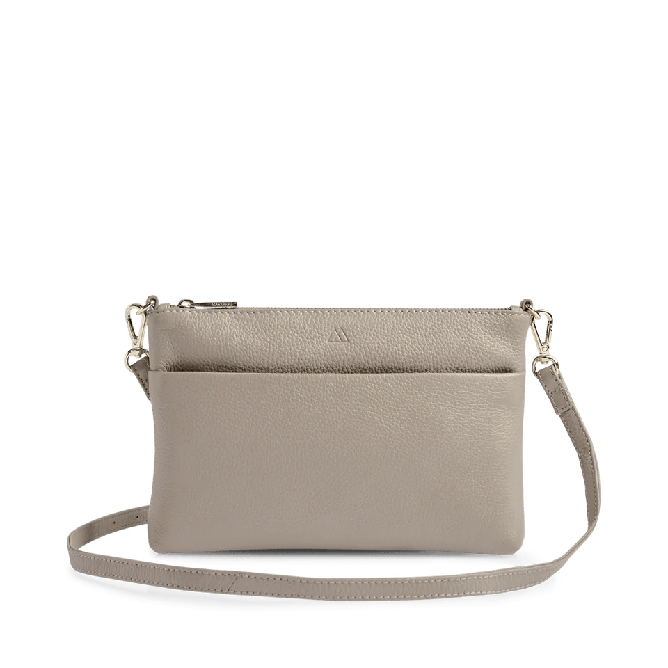 Karima Crossbody Bag, Grain, Sand w/Gold - Dyrberg/Kern NZ