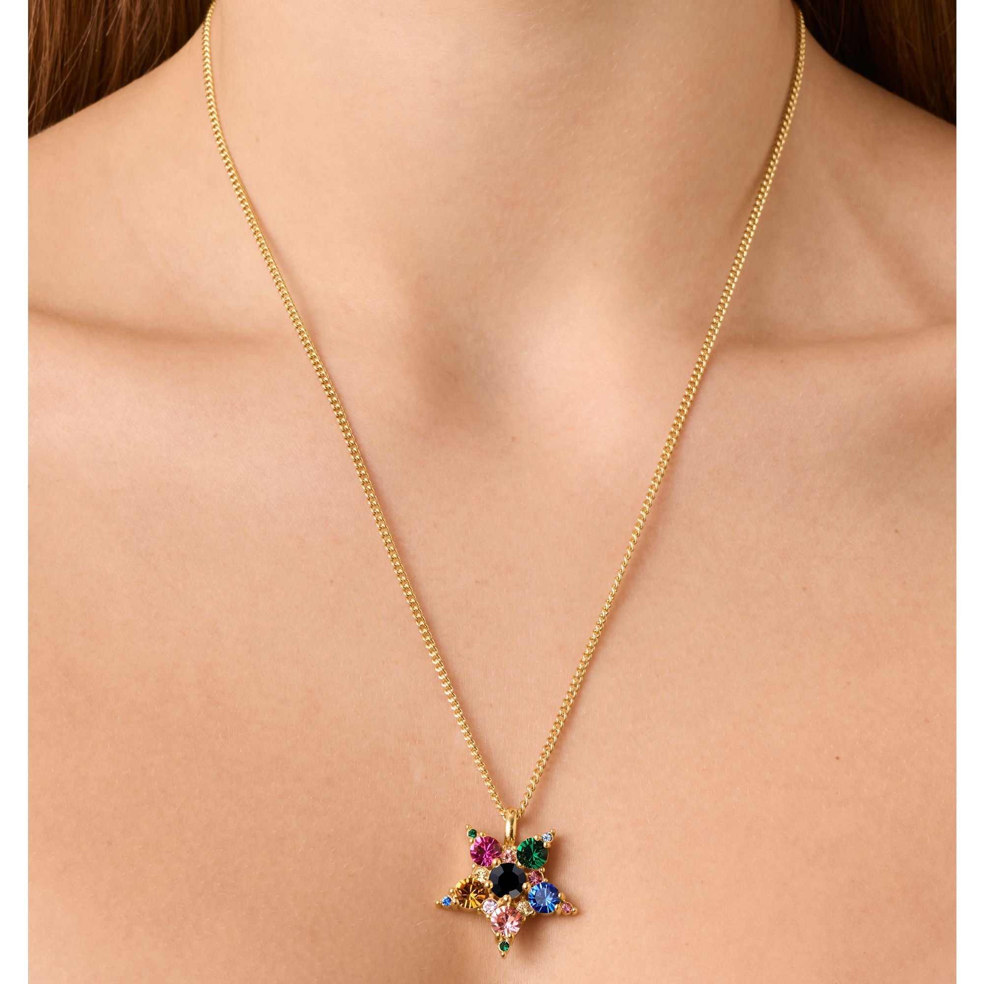 Lyra Gold Necklace - Rainbow - Dyrberg/Kern NZ