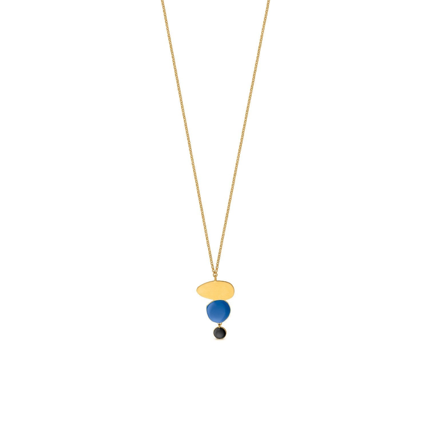 Miro Gold Necklace Triple Drop Pendant - Dyrberg/Kern NZ