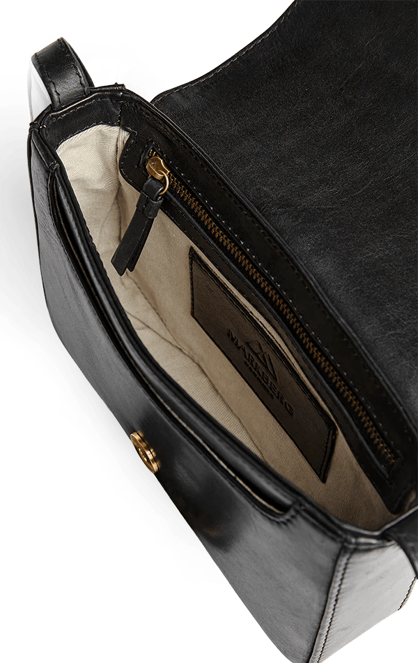 Noelle Crossbody Bag, Antique, Black w/Brushed Gold - Dyrberg/Kern NZ