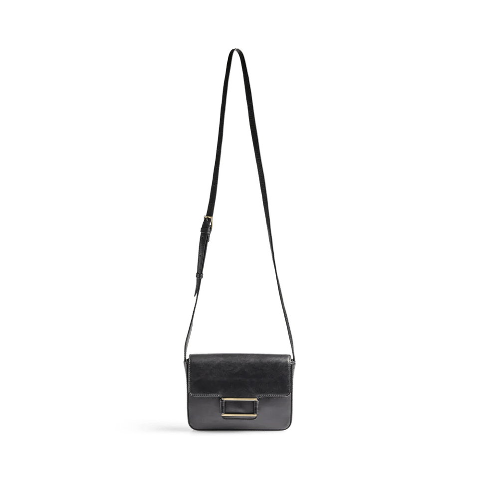 Noelle Crossbody Bag, Antique, Black w/Brushed Gold - Dyrberg/Kern NZ