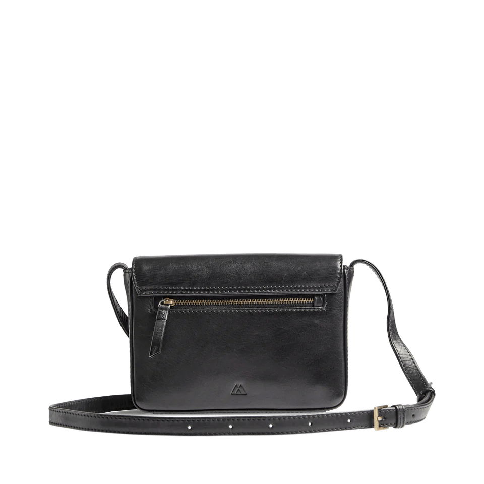 Noelle Crossbody Bag, Antique, Black w/Brushed Gold - Dyrberg/Kern NZ