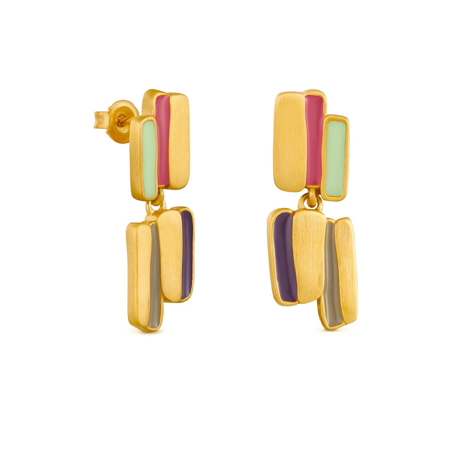 Palette Gold Earrings - Dyrberg/Kern NZ