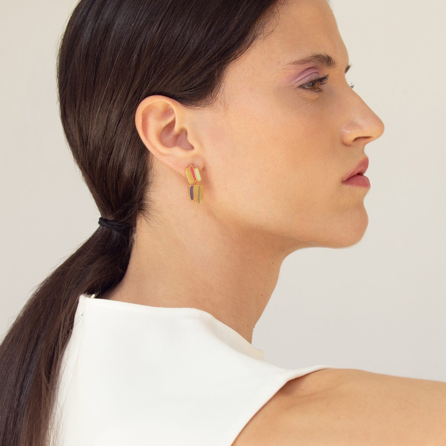Palette Gold Earrings - Dyrberg/Kern NZ