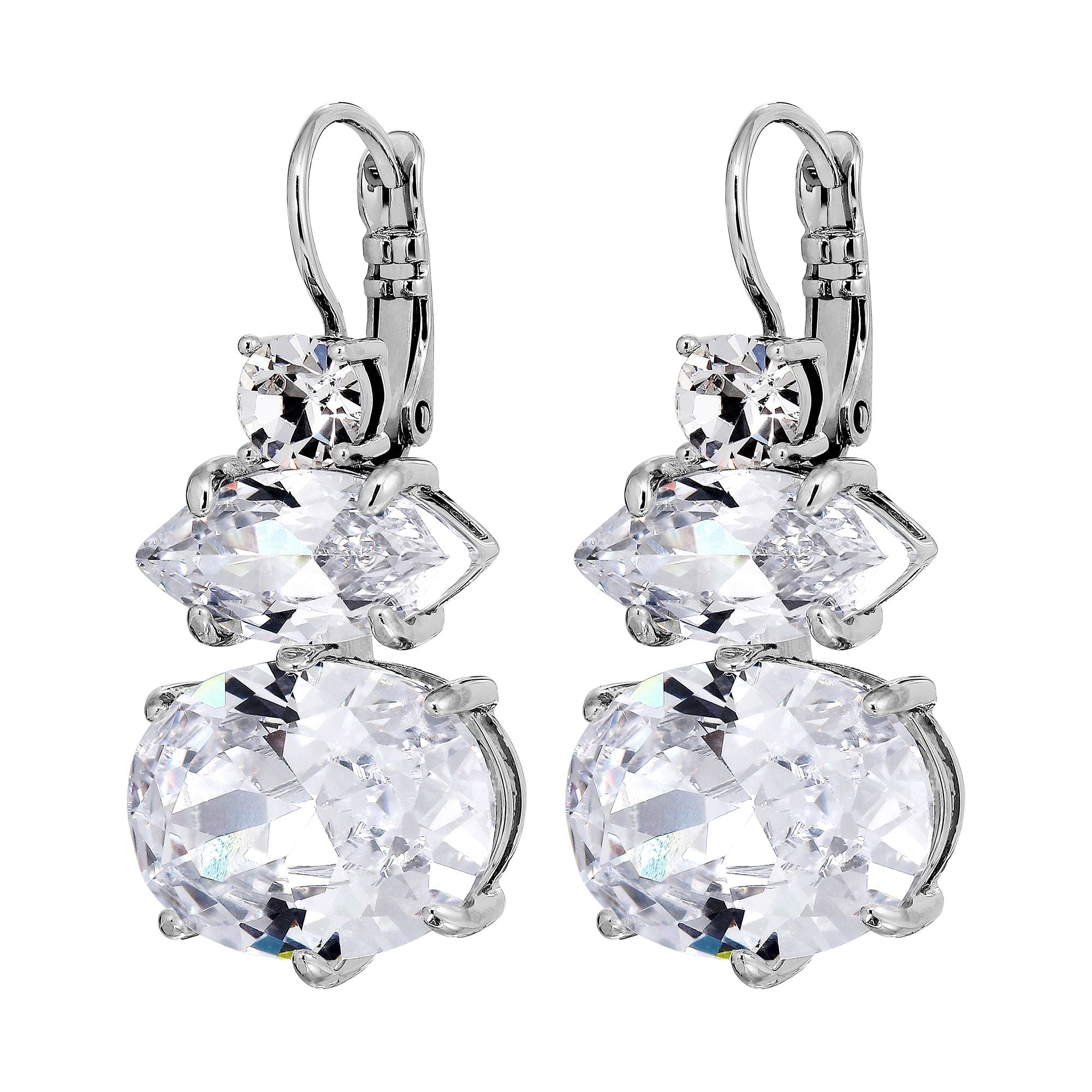 Parsana Shiny Silver Earrings - Dyrberg/Kern NZ