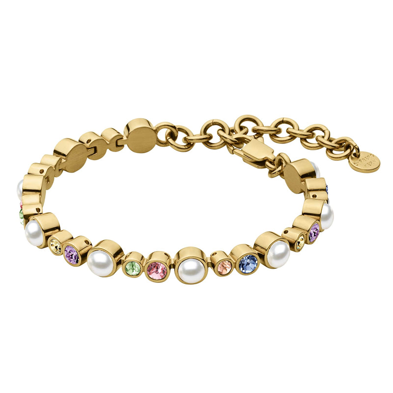 Sacha Gold Bracelet - Pastel Multi / White Pearl