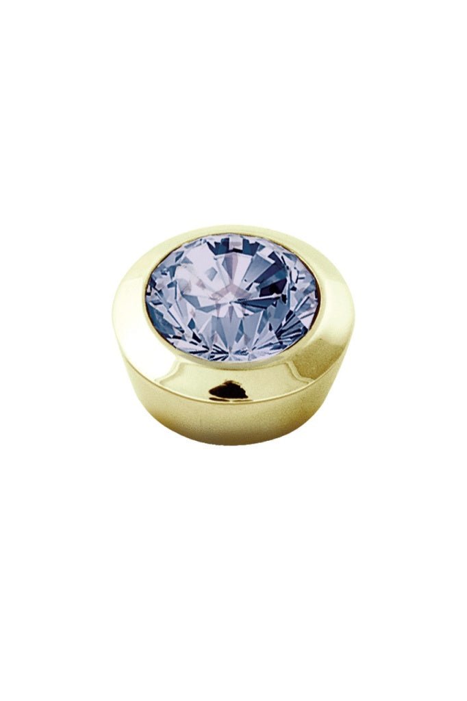 Strength Gold Interchangeable Ring Topper - Lavender - Dyrberg/Kern NZ