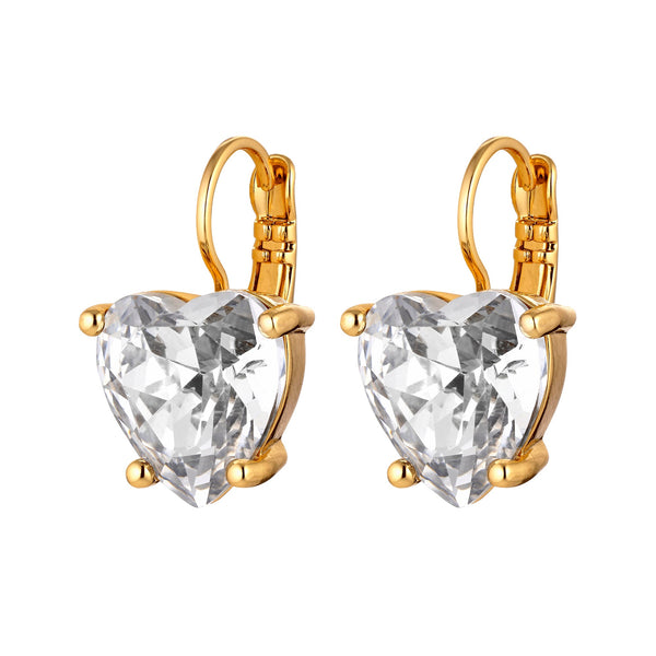 Crystal Heart Earrings - Dyrberg/Kern NZ