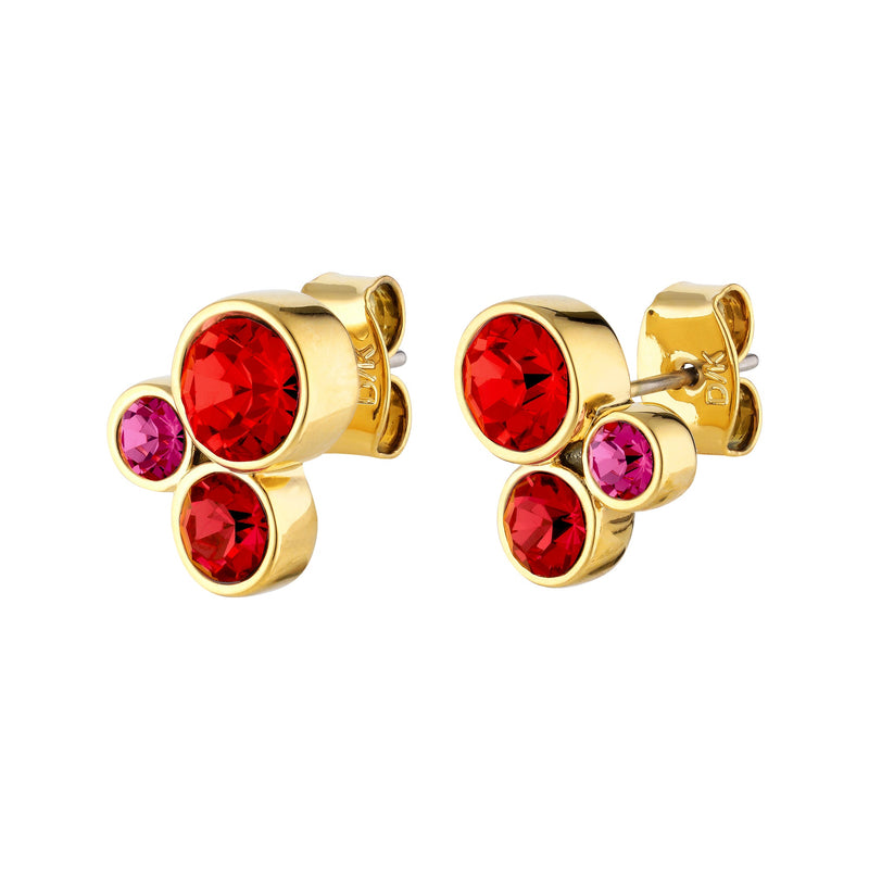 Ruby Red Stud Earrings - Dyrberg/Kern NZ