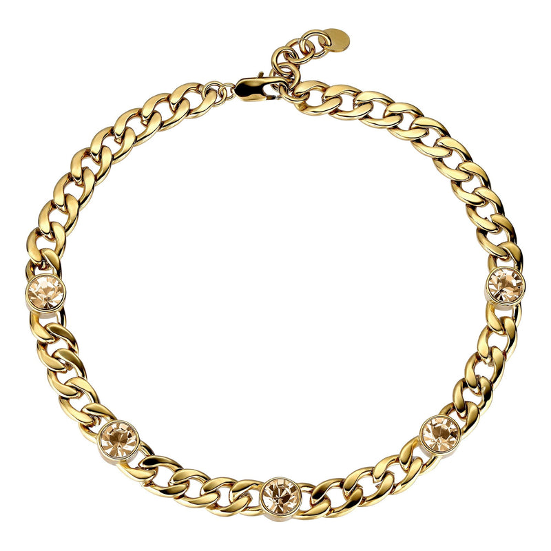 Angelina Gold Necklace - Golden - Dyrberg/Kern NZ