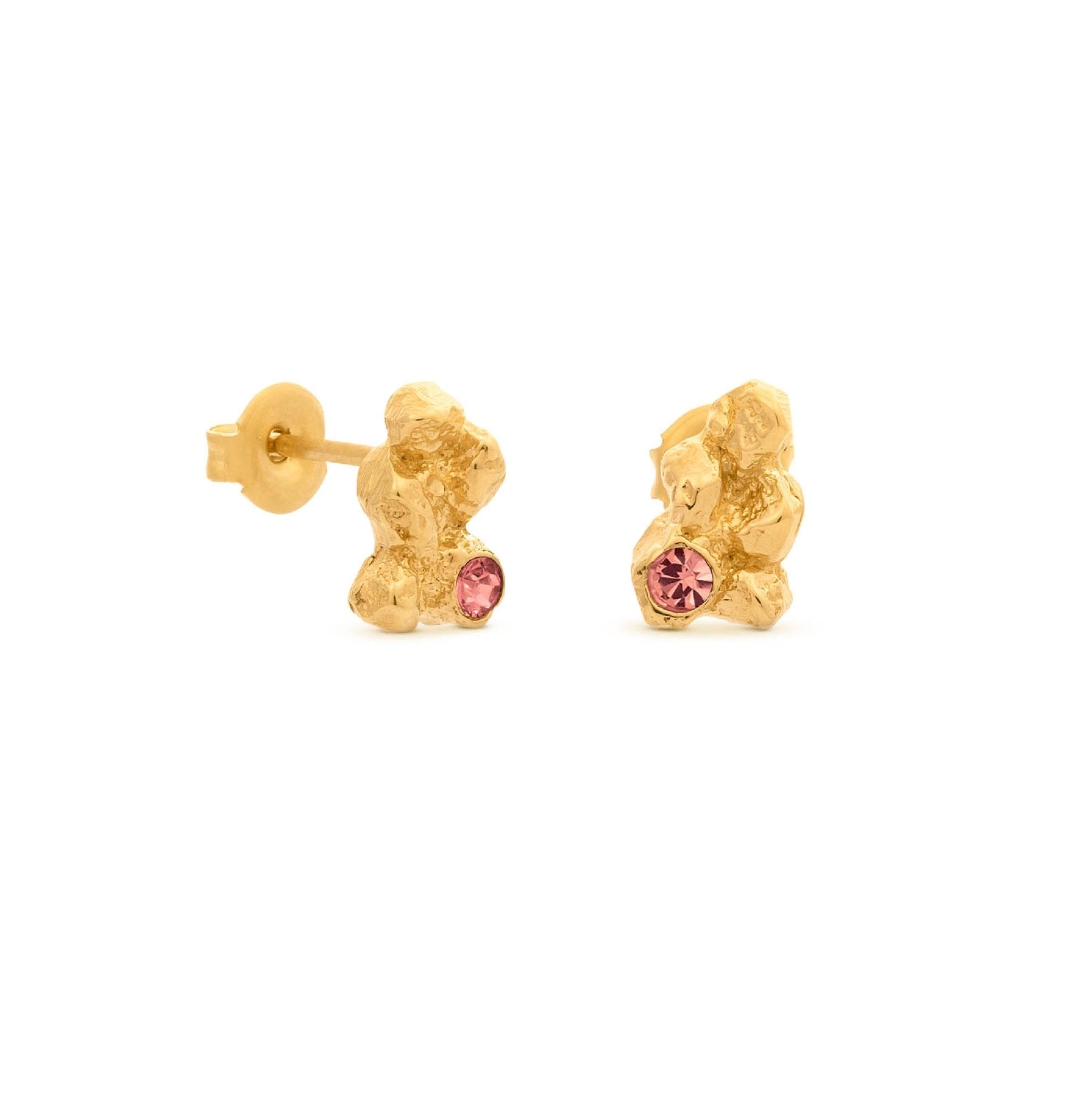 Arena Gold Stud Earrings - Dyrberg/Kern NZ