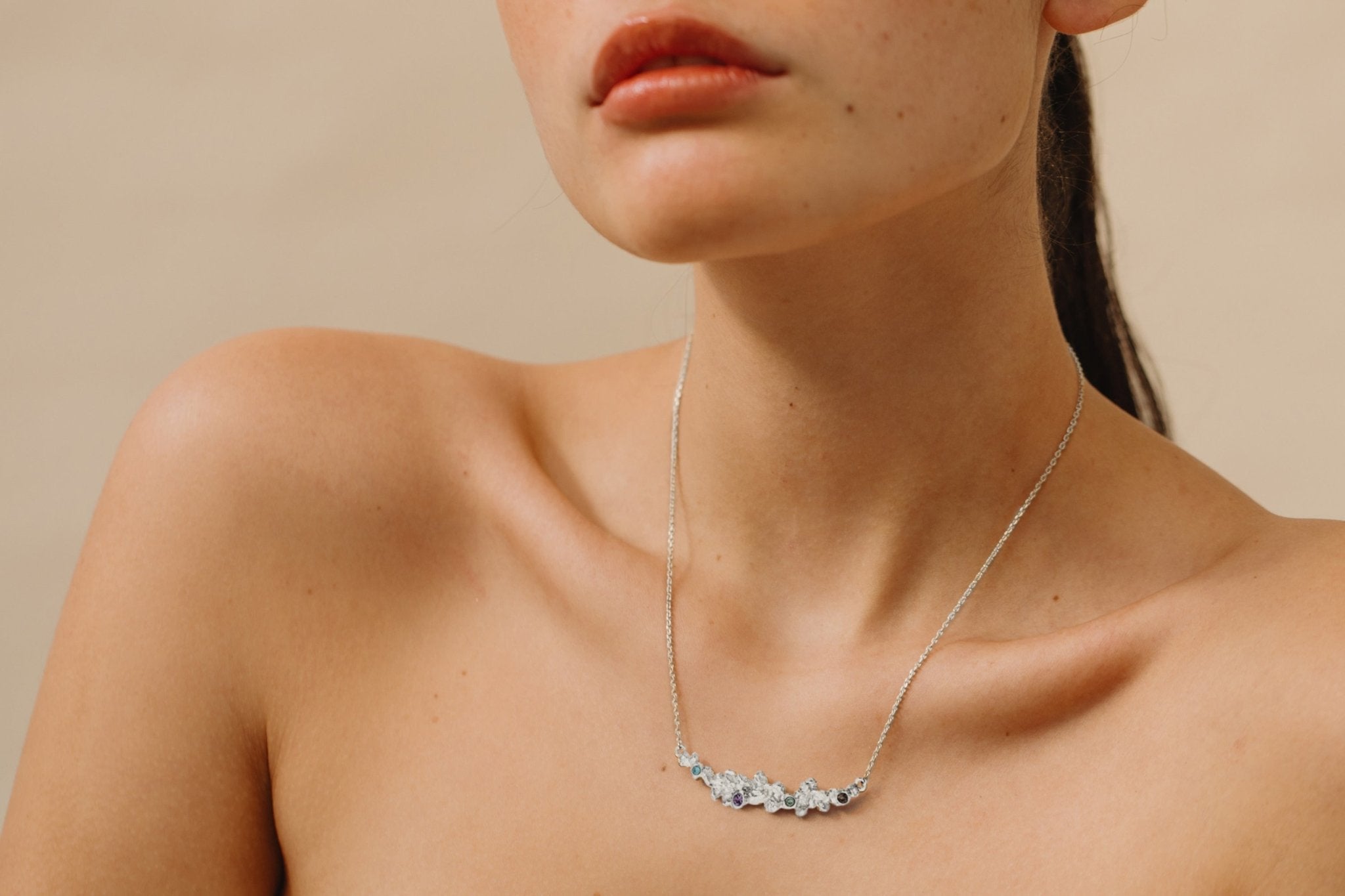 Arena Silver Necklace Wide Motif - Dyrberg/Kern NZ